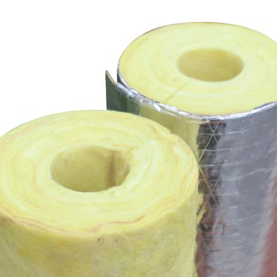 Industrial Grade Foil Faced Fiberglass Pipe Insulation High Temperature HVAC Duct Wrap