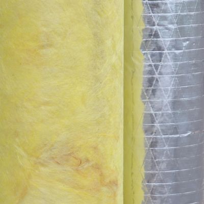 Industrial Grade Foil Faced Fiberglass Pipe Insulation High Temperature HVAC Duct Wrap