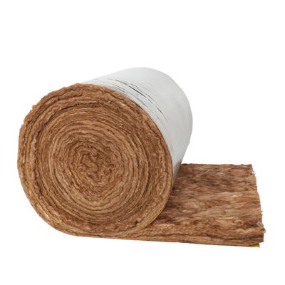glass Insulation brown Color Sound Absorption Fiberglass Insulation Roll Glass Wool Blanket With Aluminum Foil Facing