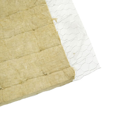 Customizable Wire Mesh Faced Rock Wool Blanket for Specialized Industrial Applications