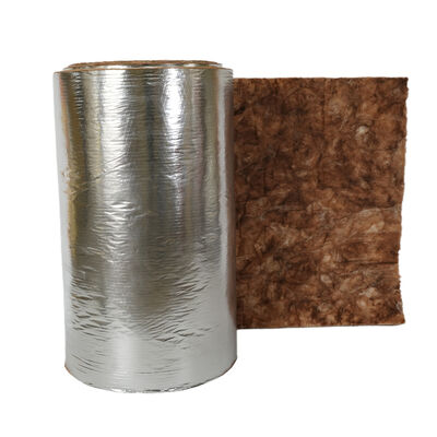 Isolasi Selimut Wol Kaca Brown dengan FSK Menghadap untuk Penghematan Energi HVAC Komersial & Kontrol Kondensasi